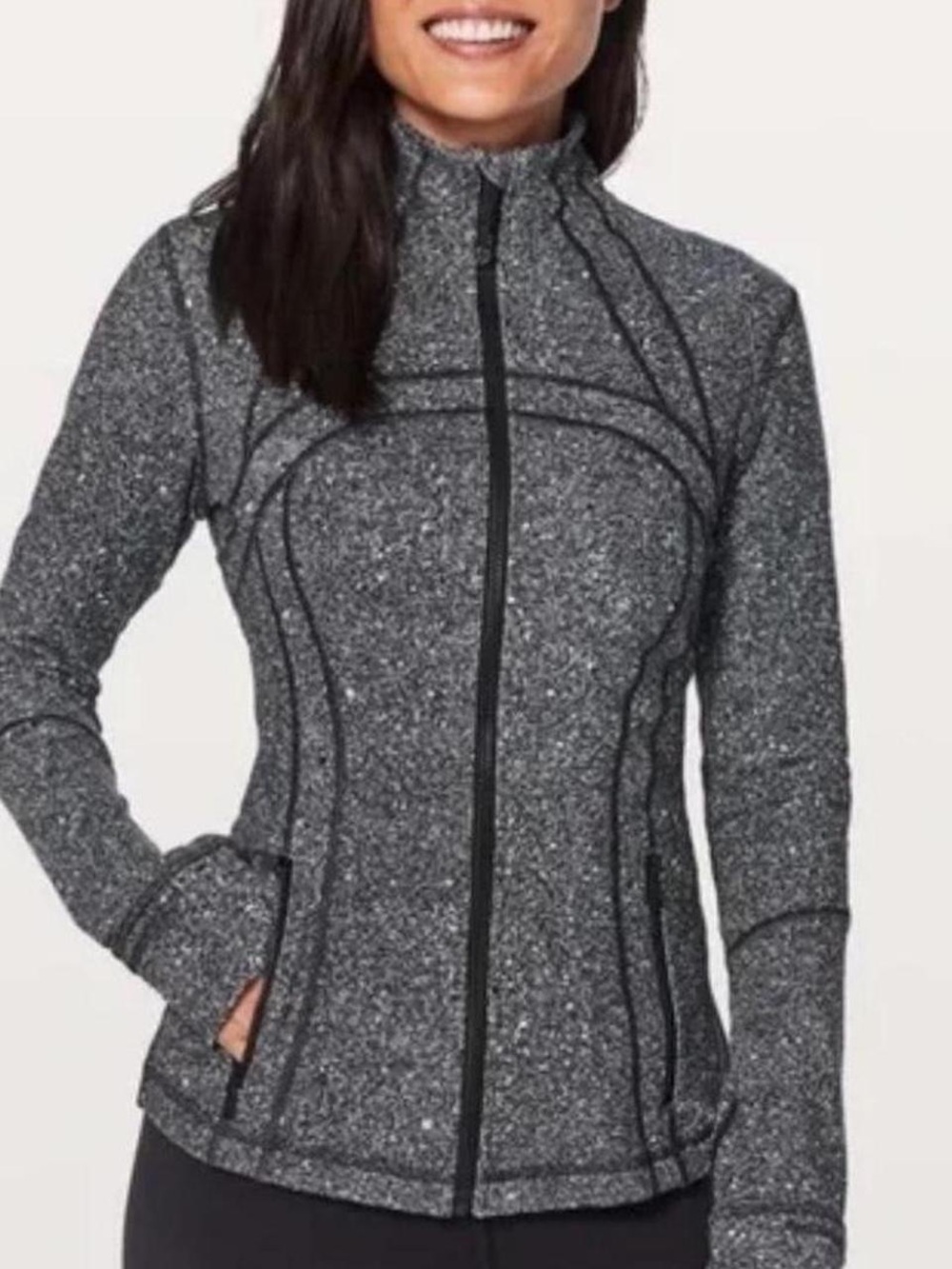 Lululemon Speckled Black Full‑Zip Define Jacket - Picture 10 of 10